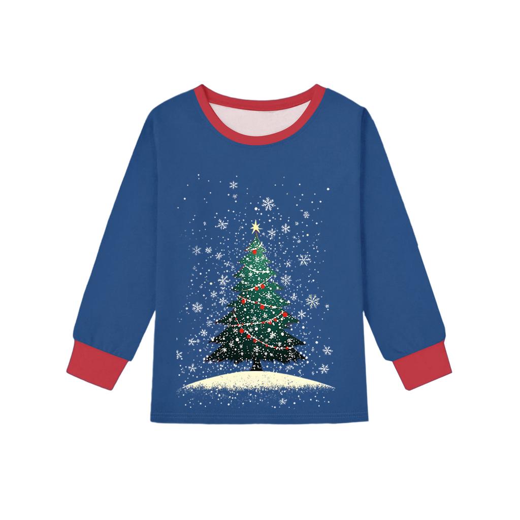 Motedress for barn Skjørt Rund hals Langermet topp Bukser