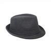 Top Hat Autumn and Winter Woolen Solid Color Small Edge Men's Jazz Hat Material Autumn and Winter Thermal Hat Old Man Hat Gentleman Hat