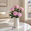Artificial Rose Flower, Long Stem Fake Silk Roses for DIY Bridal Bouquet, Wedding Party Centerpiece, Home Table Decor