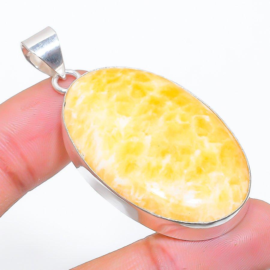 

Indian Moss Agate Gemstone 925 Sterling Silver Jewelry Pendant 2.17 SU-10883