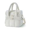 Borsa termica per il pranzo alla moda in nylon trapuntato - Portapranzo impermeabile per impiegati