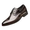 Men Leather Casual Shoes Men Formal Shoes Patent Leather Men Brogues Lacp Up Brogues Business Formal Wear Men Large Size