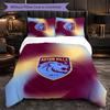Aston Villa Fotbalový 3dílný povlakový set na peřinu a polštářky Měkký povlak na peřinu se povlaky na polštáře Tištěný set do ložnice pro domácnost
