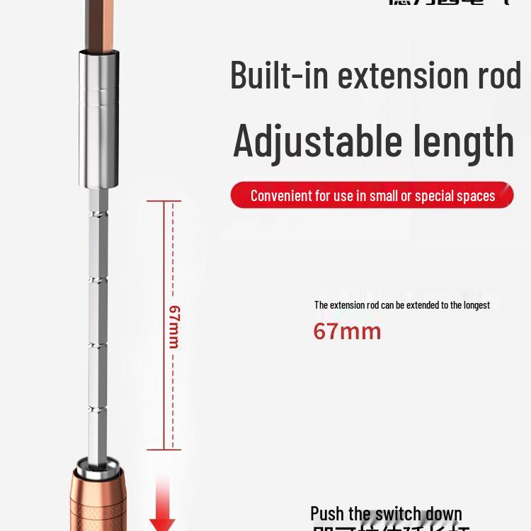 Delixi Electric Multifunktionales Schraubendreher-Set für Elektronik und Staubentfernung