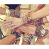 Braccialetti dell'amicizia Corda Intrecciata a Mano Stringa Braccialetti Ricamati Hippy Boho