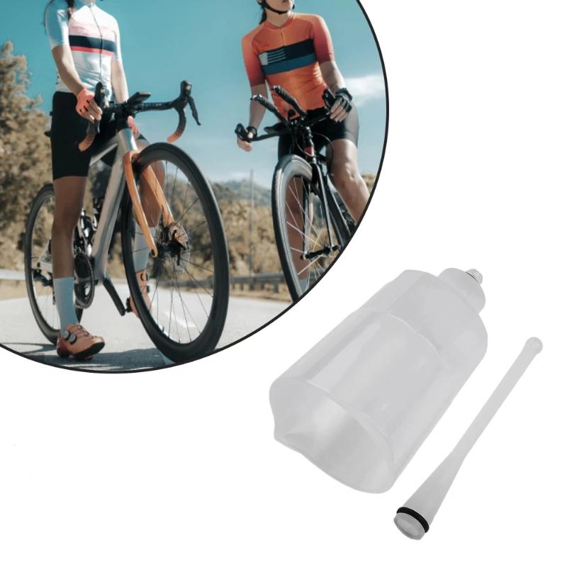 Bicycle Hydraulic Brake Oil Filling Funnel Kit Wide Compatibility Sealed Adapters for All Types of Bike Maintenance Work