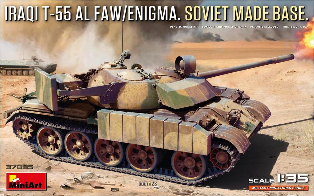 Miniart Iraqi AL plastic model kit MA37095 1/35 T-55 FAW/ENIGMA. Soviet-based