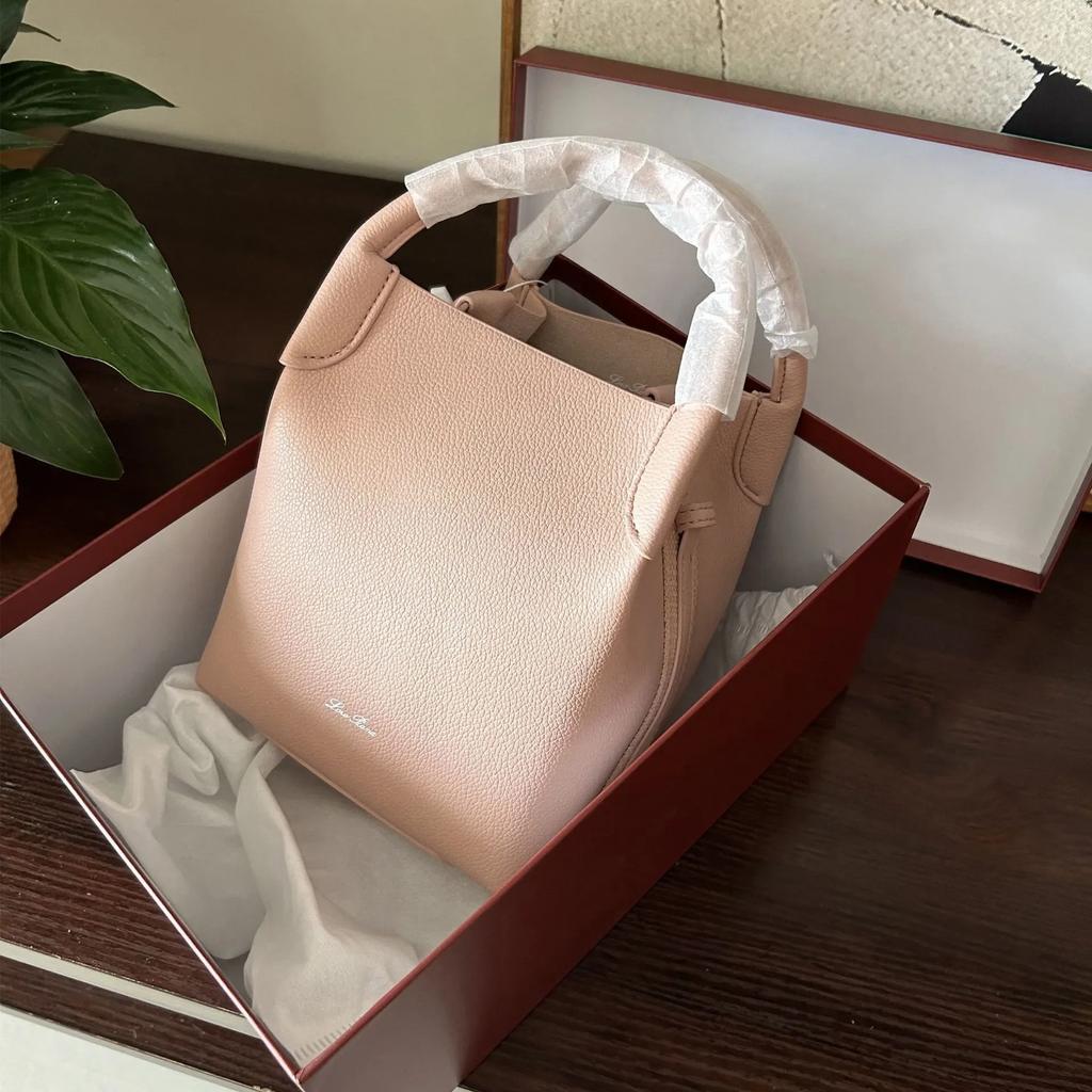 Hochwertige Damen-Beuteltasche aus Rindsleder, Markendesigner, Lychee-Leder, große Kapazität, Trend, All-Match-Damenhandtasche