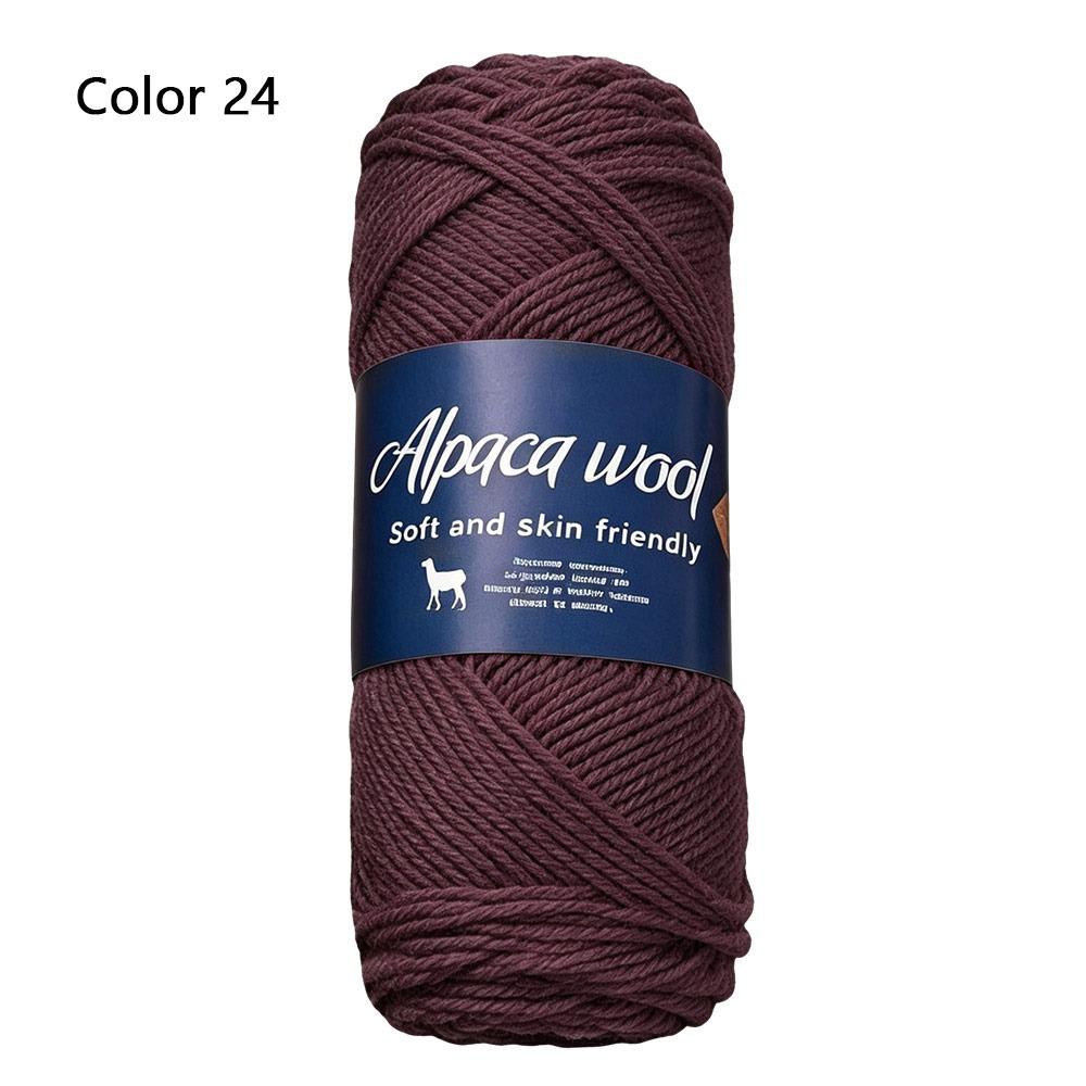 1Roll Handicraft Alpaca Wool Yarn Soft Warm Coarse Yarn DIY 100g Knitting Crocheting Yarn