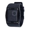 Digital Sport Watch Waterproof Stopwatch PU Leather Strap LED Luminous Students Multi Functional Watch For Women Men Black