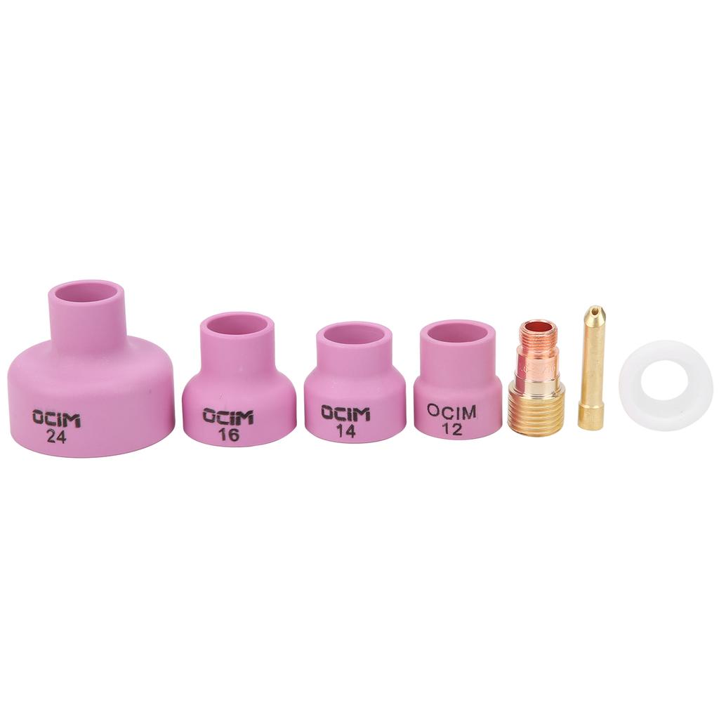 TIG Nozzle Sturdy and Durable Alumina Welding Cup Industrial Supplies for WP‑17/18/26 TIG Welding Torch Welding Equipment Ceramic Welding Cup Set TIG Nozzle Sturdy and Durable Alumina Welding Cup Industrial Supplies for WP‑17/18/26 TIG Welding Torch Welding Equipment Ceramic Welding Cup Set
