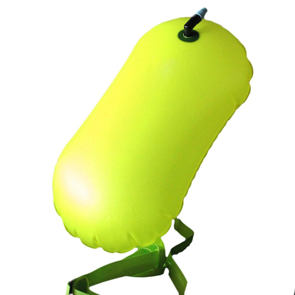 Durable PVC Swim Buoy Tow Float with Adjustable Waist Belt for River Lake Sea Ocean Swimming