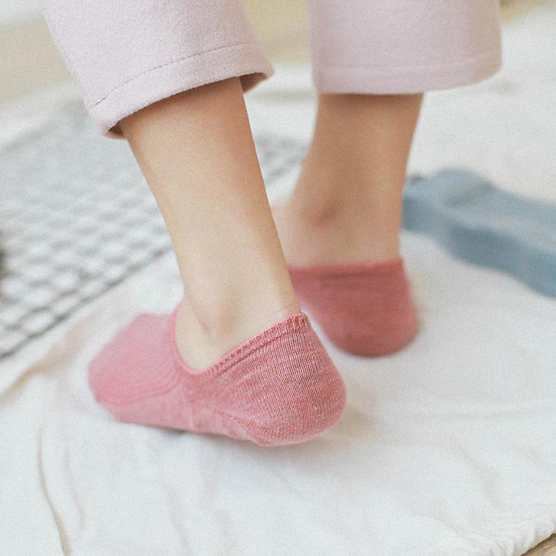 Invisible Court Femme Hanorac Vara Confortabil Bumbac Bambus Fata Femei Sosete Barca