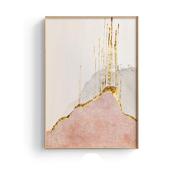 Nordic Light Luxury Decoration Mural Pink Abstract Poster Canvas Painting for Living Room Wall Art Prints for Home Decor Cuadros