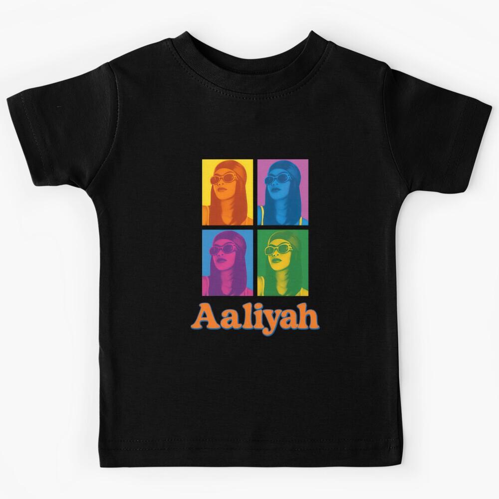 Aaliyah Retro Pop 90s #9575 Kids T-Shirt 150