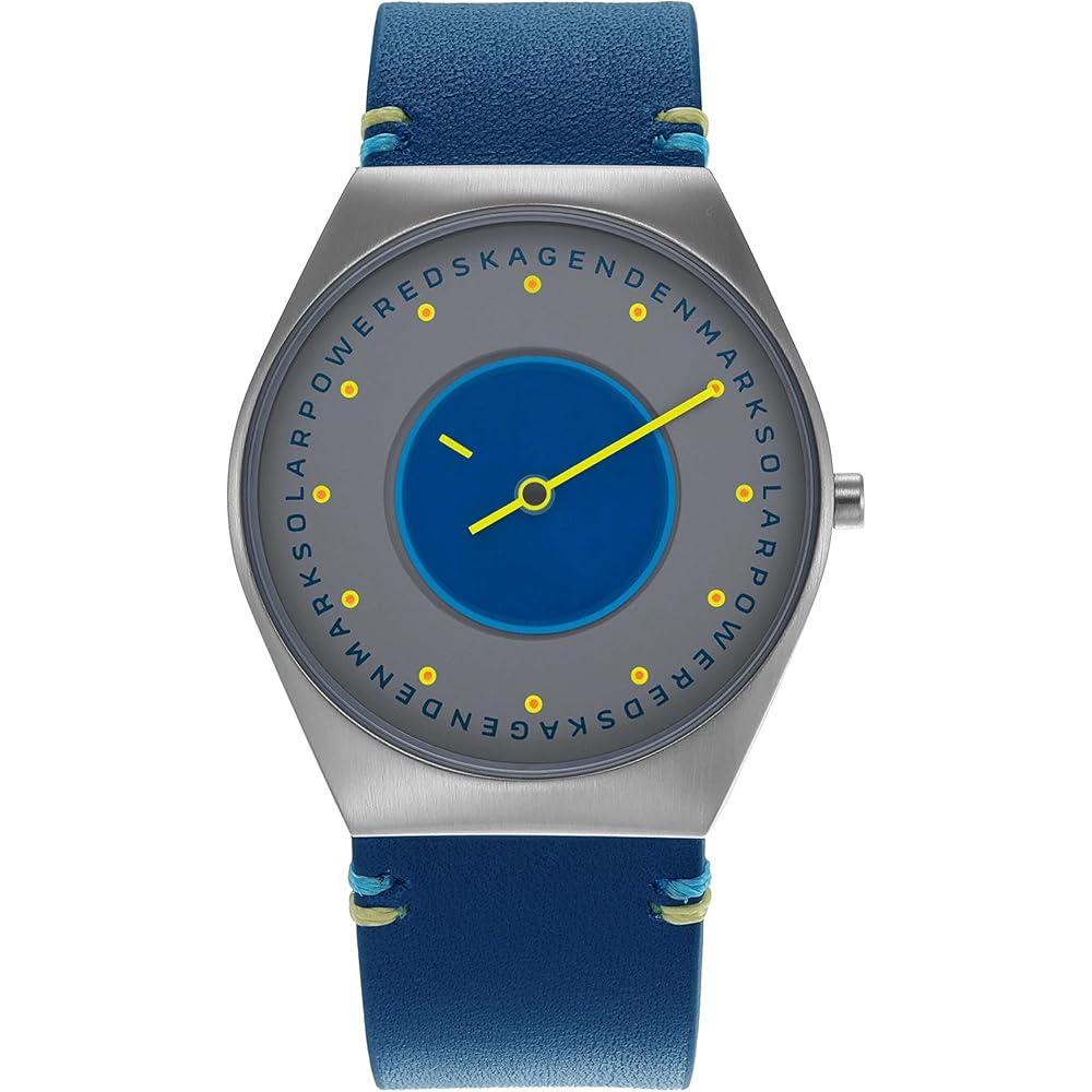 Мужские синие часы Skagen GRENEN SOLAR HALO SKW6873