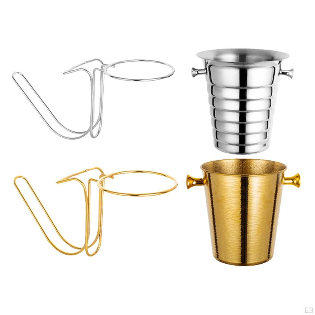 Desktop Ice Bucket Holder, Universal Wine Rack, Heavy Duty for BBQ, Travel, Outdoor Cooking,