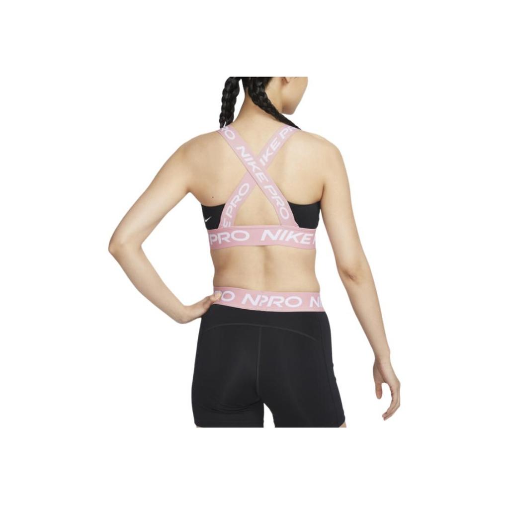 Nike Pro Dri-Fit Quick-Dry Comfortable Soft Letter Sports Underwear Women Underwear Black Element-Pink White HF5373011
