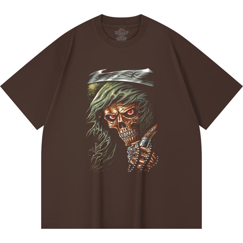 230 Gsm 100% Cotton Heavy Metal T-Shirt  Rock Band Popular Music Print Unisex Heavy Cotton T Shirt