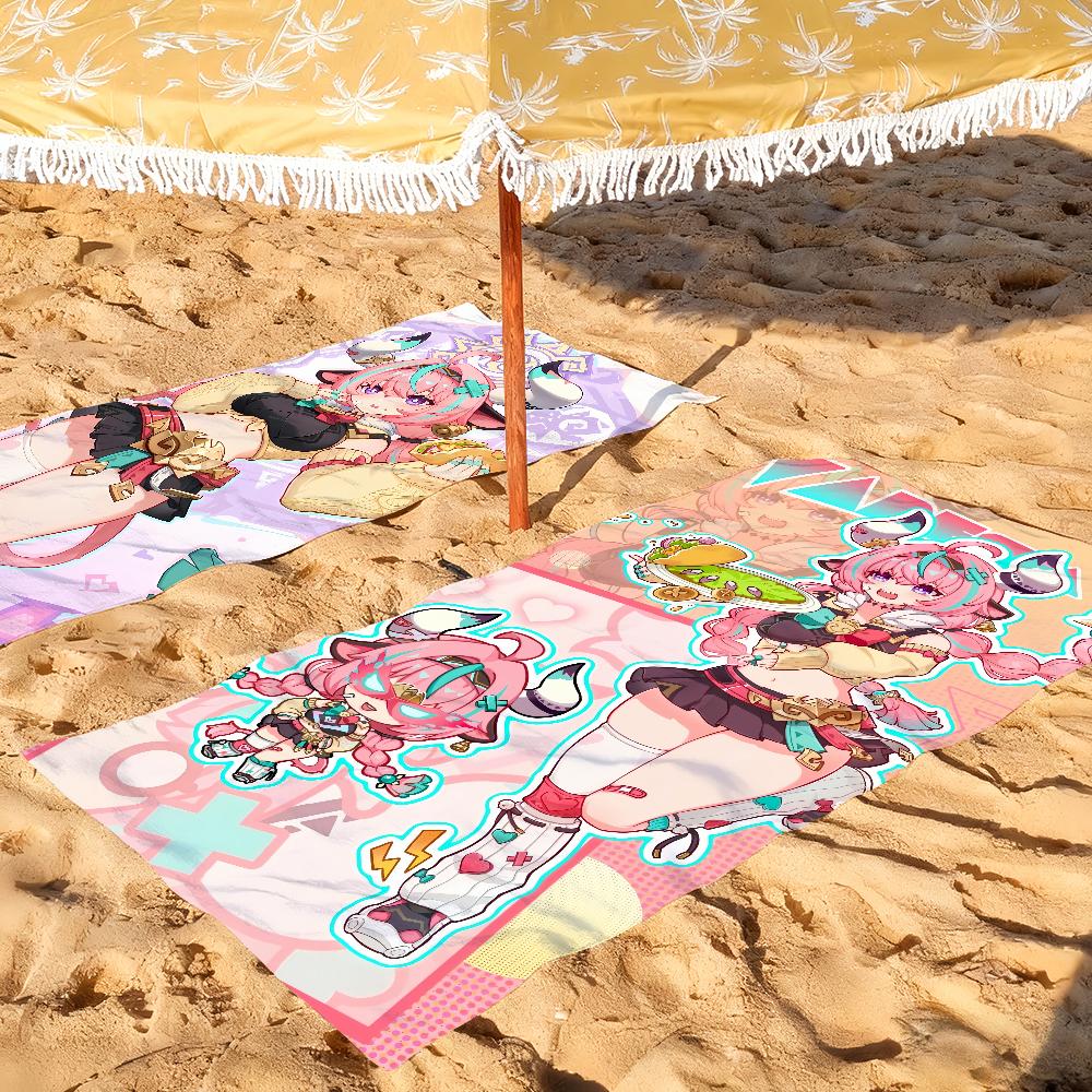Game Genshin Impact Varesa Towel Soft Pool Gift For Travel Gym Shower Camping Quick Dry Sports Large Beach Towels