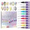 Pack of 12 Quick Dry Nail Art Pens for Professional Salon Use and DIY Home Manicure