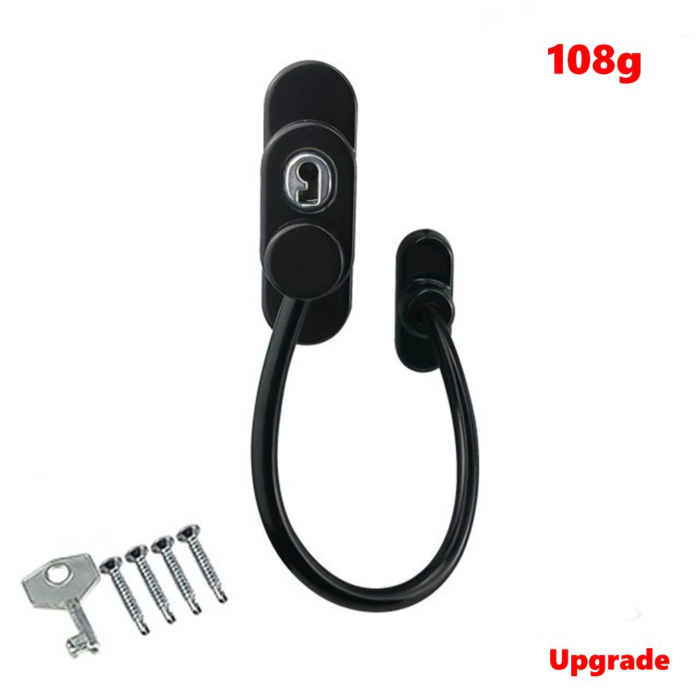 Stainless Steel Window Lock Children's Safety Lock High-rise Falling Protection Push-pull Stopper Anti-theft Window Lock