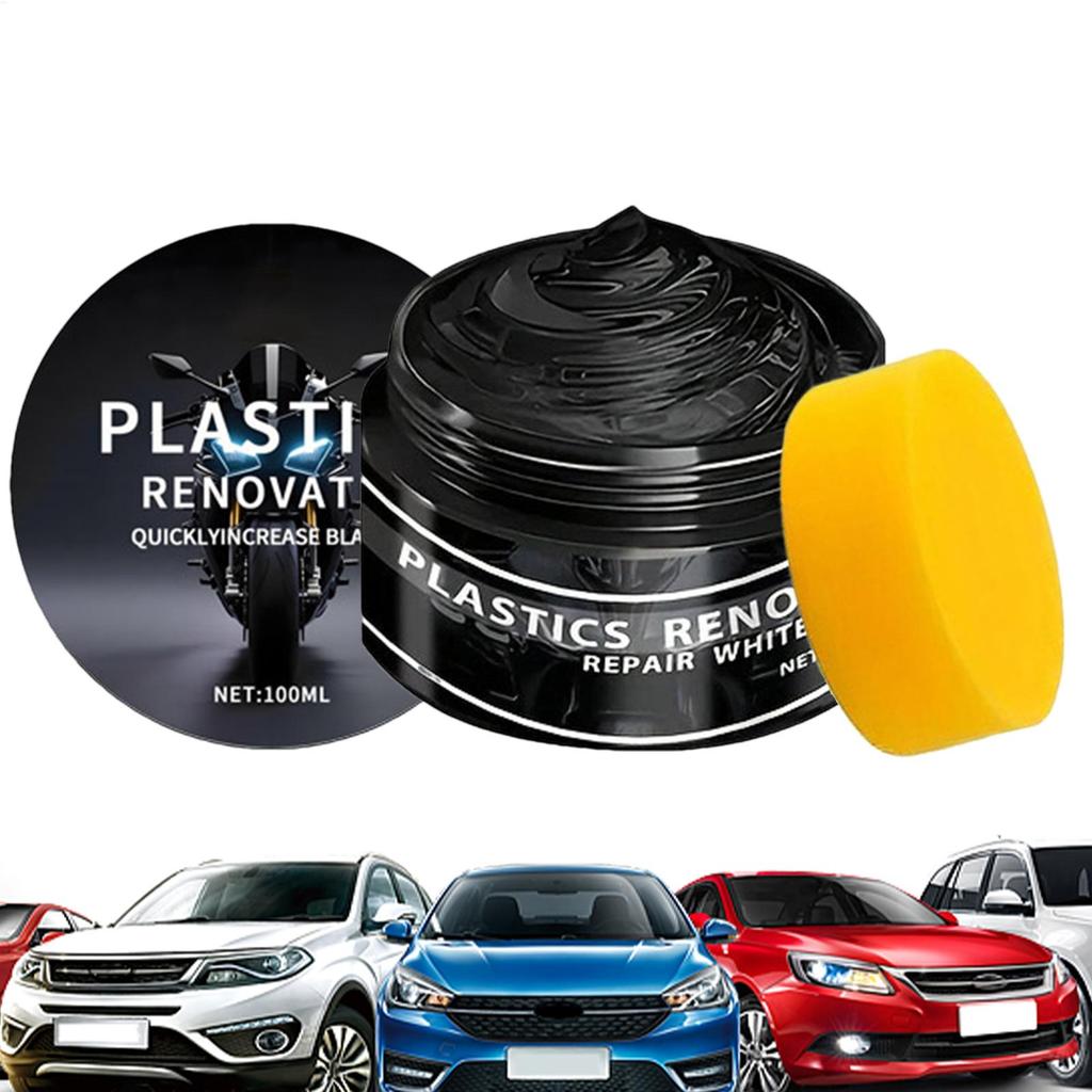 Car Plastic Restorer Back To Black Gloss Auto Interior Leather & Panel Renewal Wax Coating Agent Auto Polish And Repair Coating