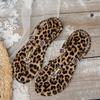 Women's 2026 New Leopard Print Gem Decor Toe-Post Sandals Wild Fashion Beach Vacation Casual Summer Shoes