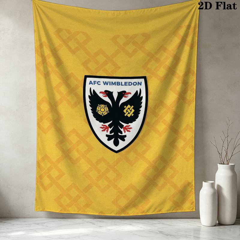 AFC Wimbledon Wandteppich Ästhetisches Wandbehang Gedruckter Stoffdecke Dekorative Wandteppiche für Schlafzimmer Wohnzimmer Heimdekoration