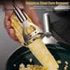 Corn Cob Peeler for Home Stainless Steel Stripper, Scraper with Ergonomic Handle, Effortless Sweet Cutter Kernel Removal Tool Salad And Creamed