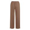 Damen 9-Hosen Lässige, lockere, hohe Taille, Baumwoll-Leinen, lange Hosen mit weitem Bein und Taschen