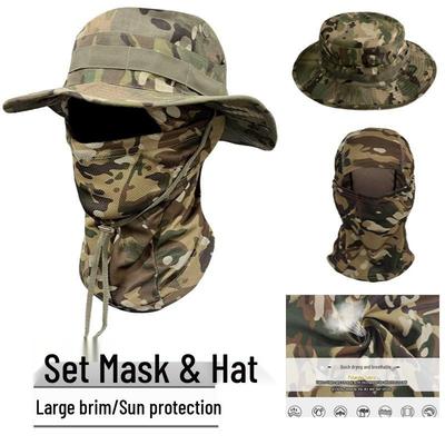 Set di cappelli mimetici antivento e protettivi dal sole per attività all'aperto