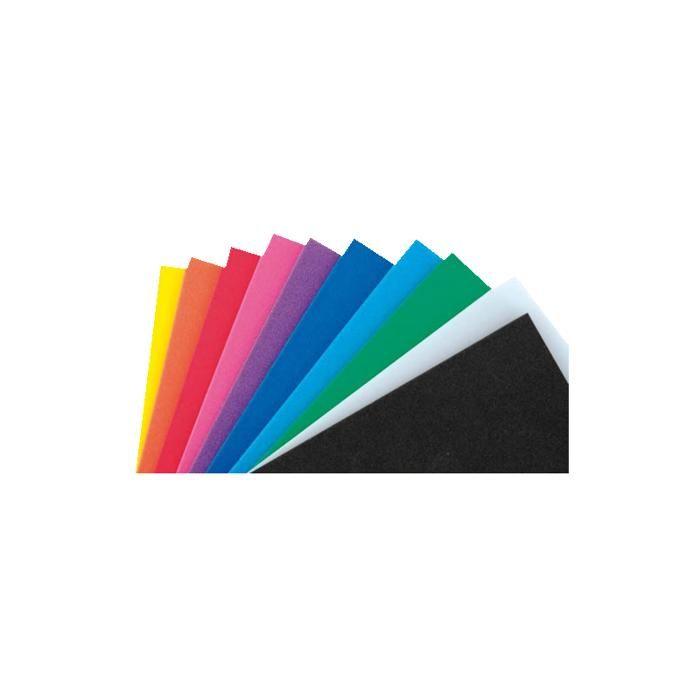 Mousse multicolore - Loisirs Créatifs - 20 x 29 cm - Lot de 10 plaques - Pour enfants - Mixte