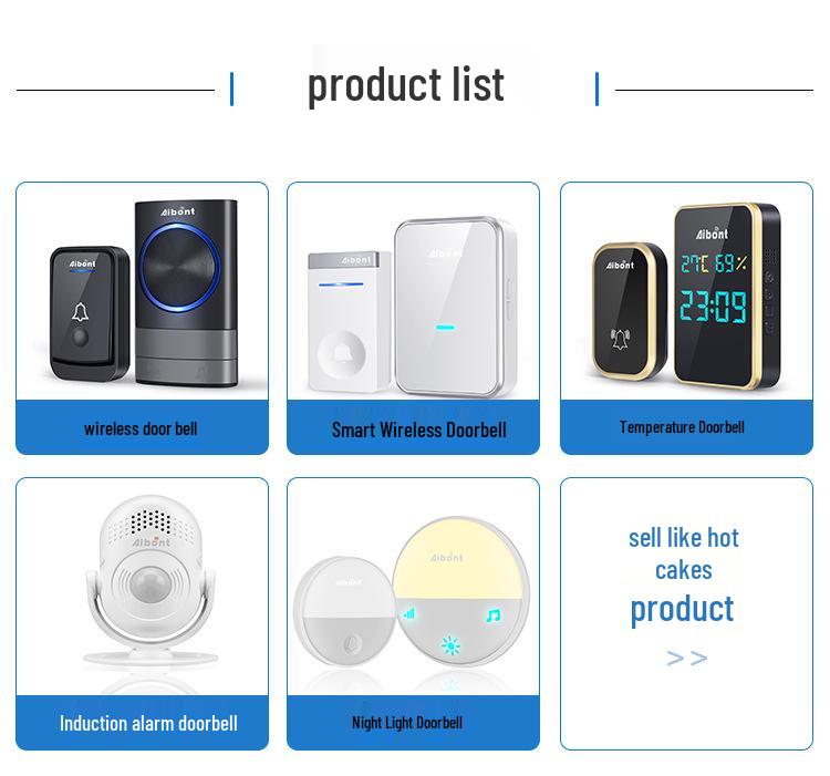 Smart Wireless Electronic Music Doorbell, Long-Distance Range