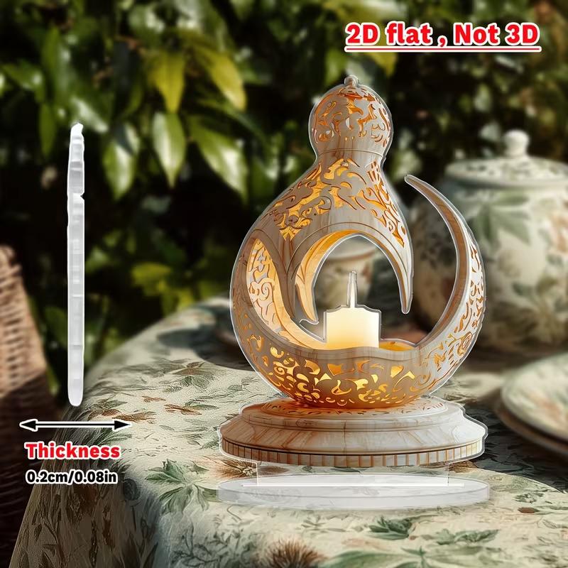 1 mysterious Ramadan lantern ornament, multifunctional desktop display, suitable for home and office environments
