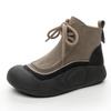 Thick-soled Martin boots heightening sports and leisure thermal short boots women's velvet large-size women's shoes 41-43