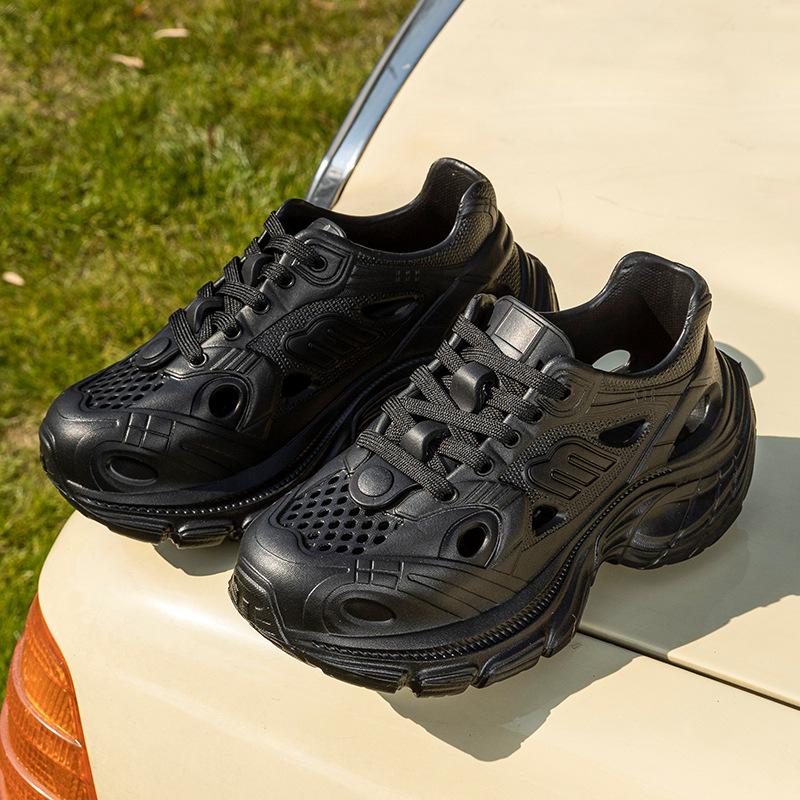 

Lace-up fashion super cool EV dad hole shoes women s heightening soft sole non-slip deodorant beach hole shoes 36