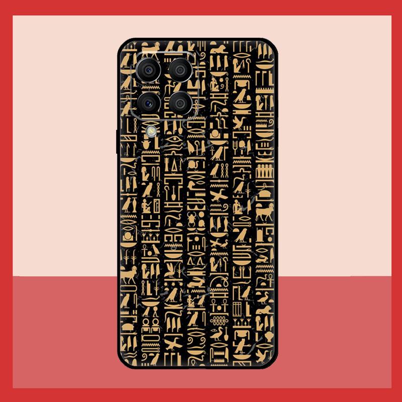 Egyptian Hieroglyphics Symbols Case For Samsung Galaxy M11 M31 M14 M34 M54 M12 M32 M52 M15 M13 M06 M16 M36 M56 M53 M35 M55
