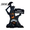 Durable Resin Craft Gifts Spooky Halloween Figurine, Scary Ghost Pumpkin Tabletop Decoration Small Autumn Crafts for Tiered Tray, Shelf, Mantel, Home