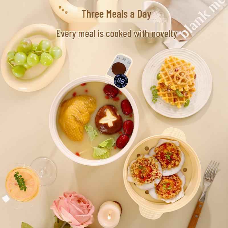 Mini aragaz electric: Oală Crock-Pot Multifuncțională, Fierbător de Orez Inteligent, Aparat pentru Terci, Oală pentru Supă, Perfectă pentru Cămine