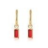 Trendiges Geometrisches Vintage Grünes Zirkon Ohrring-Set Elegante Ohrclips Schmuck