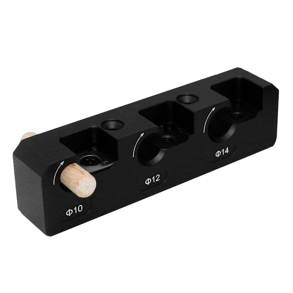 Jig Tool Easy Carryi Hole Locator Round Rod Auxiliary Tool Woodworking Dowel 10mm-14mm Carpentry Doweling Jig DIY Tools