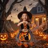 Non-woven Witch Pumpkin Treat Pouch Hand‑held Snack Storage Bag  Trick Or Treat