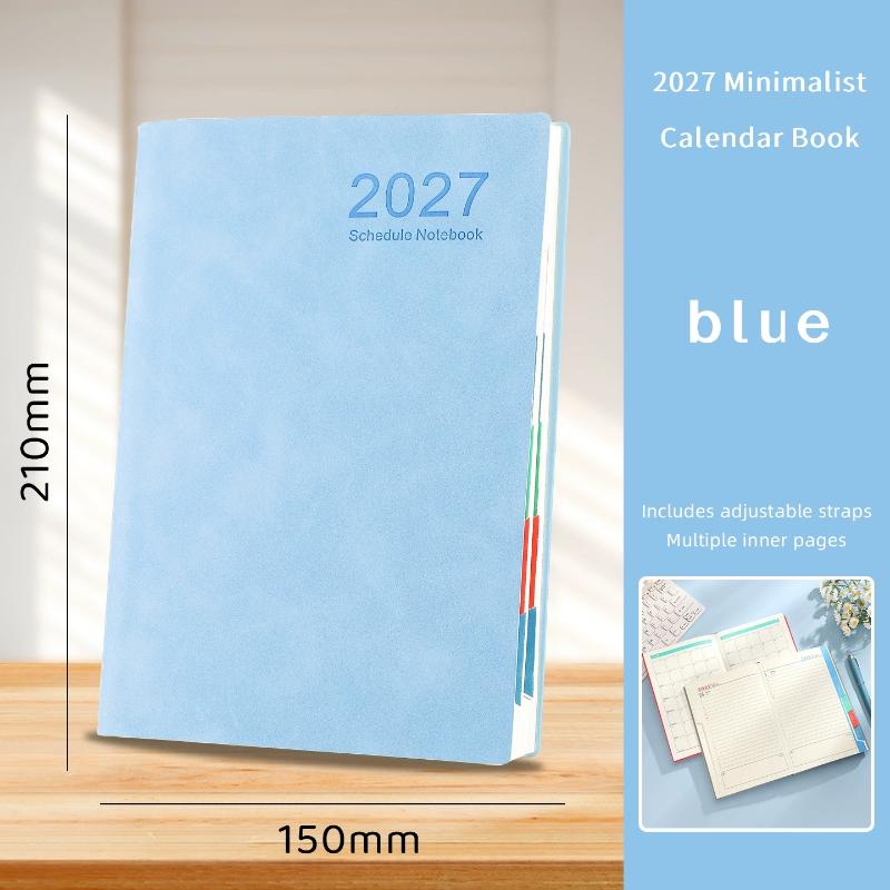 Portable 2027 Planner 365 Days Agenda Book Efficiency Schedule Notebook For School Office Work
