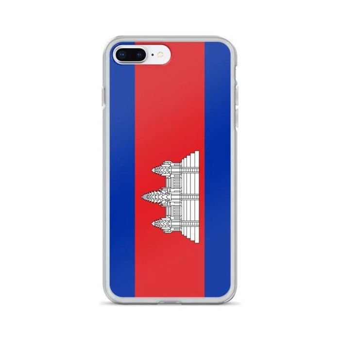Coque Télephone Drapeau Cambodge - iPhone 7 Plus