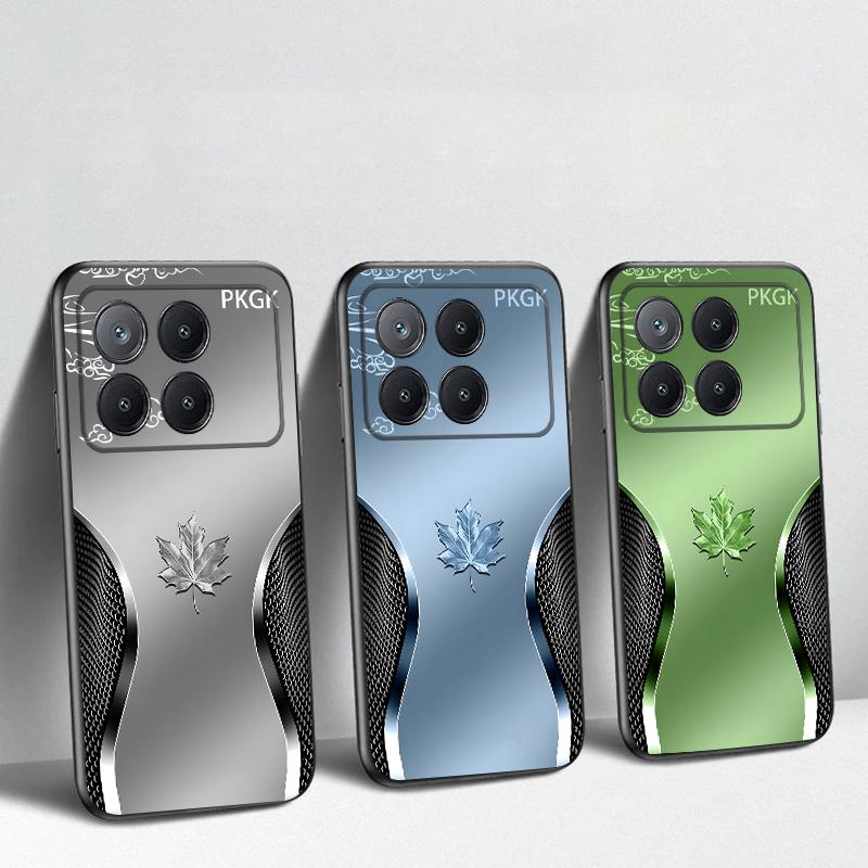 Javorový list s přechodem barev Pro Xiaomi Poco X7 M7 Pro 5G M5 X4Pro M4 6 4G C65 75 F6 F5 X6 5 7 X5 F7 Ultra M5S 4Pro 5G měkké pouzdro na telefon