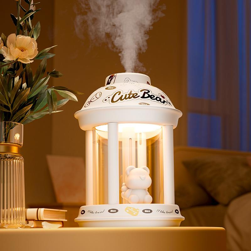 New Mini Humidifier for Desk - USB Portable Humidifier with Mood Light Small Room & Dorm Decor Creative Gift Idea