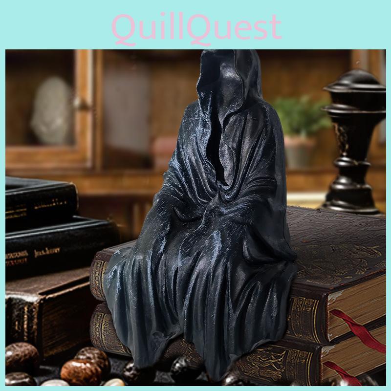 Einzigartige gotische Dekoration mit schwarzer Robe, Handwerkskunst, ideal für Schreibtisch- und Automobilausstellung