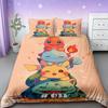 Set Biancheria da Letto Pokemon Cartone Animato Anime Camera da Letto Bambini Copripiumino Ragazzo Ragazza Biancheria da Letto Singolo Matrimoniale King Copripiumino Pikachu Regalo