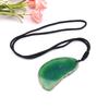 Natural Agate Sheet Rough Stone Pendant Irregular Agate Rough Stone Necklace Pendant Colored Natural Stone Sweater Chain